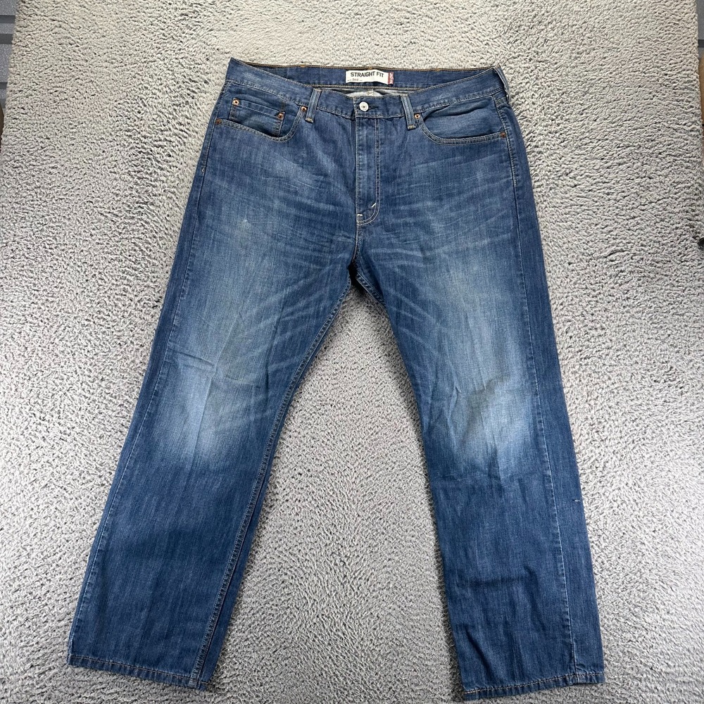 Vintage Levi's 505 Jeans Mens 38x30 Blue‎ Cotton Denim Straight Faded Workwear